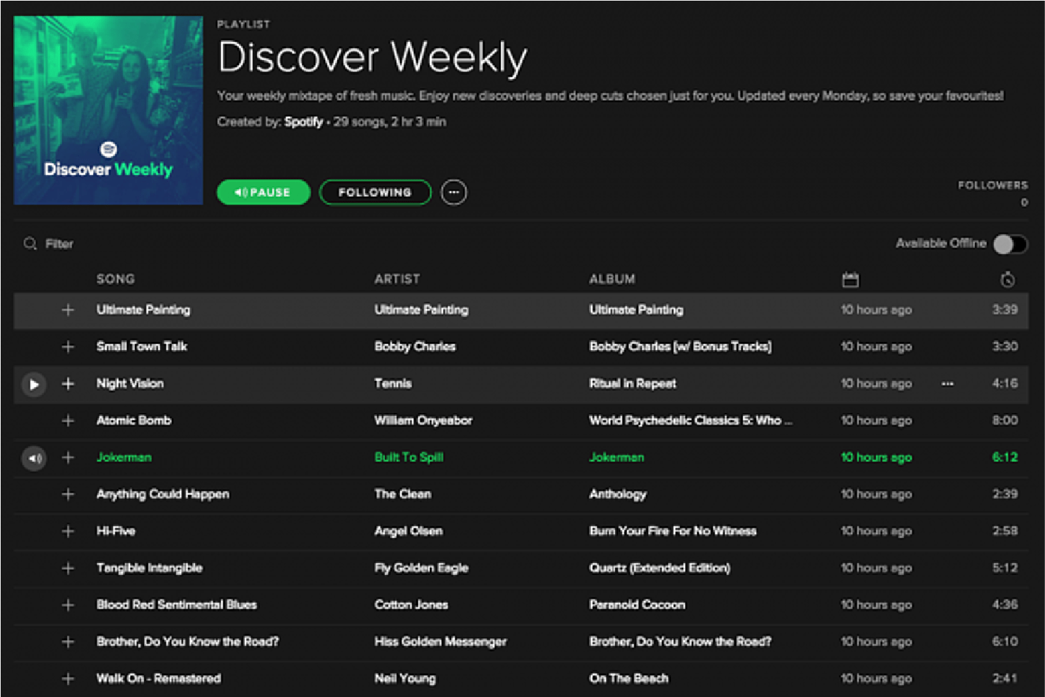 Discover Weekly